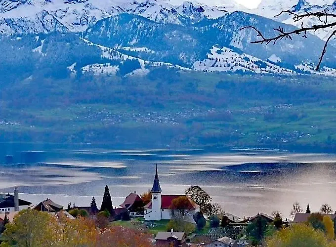 Panoramic Lake Thun & Alps View Apartment Near Interlaken